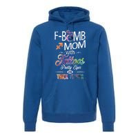 Sagittarius Sign Mom With Tattoos Pretty Eyes Thick Thighs Gift Premium Hoodie