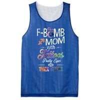 Sagittarius Sign Mom With Tattoos Pretty Eyes Thick Thighs Gift Mesh Reversible Basketball Jersey Tank