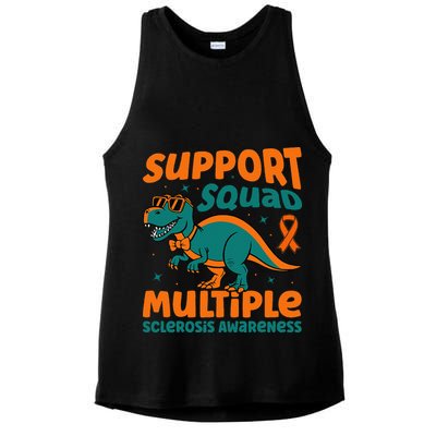 Support Squad Multiple Sclerosis Awareness Ladies PosiCharge Tri-Blend Wicking Tank