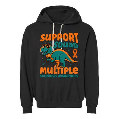 Support Squad Multiple Sclerosis Awareness Garment-Dyed Fleece Hoodie