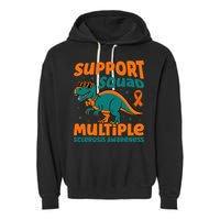 Support Squad Multiple Sclerosis Awareness Garment-Dyed Fleece Hoodie