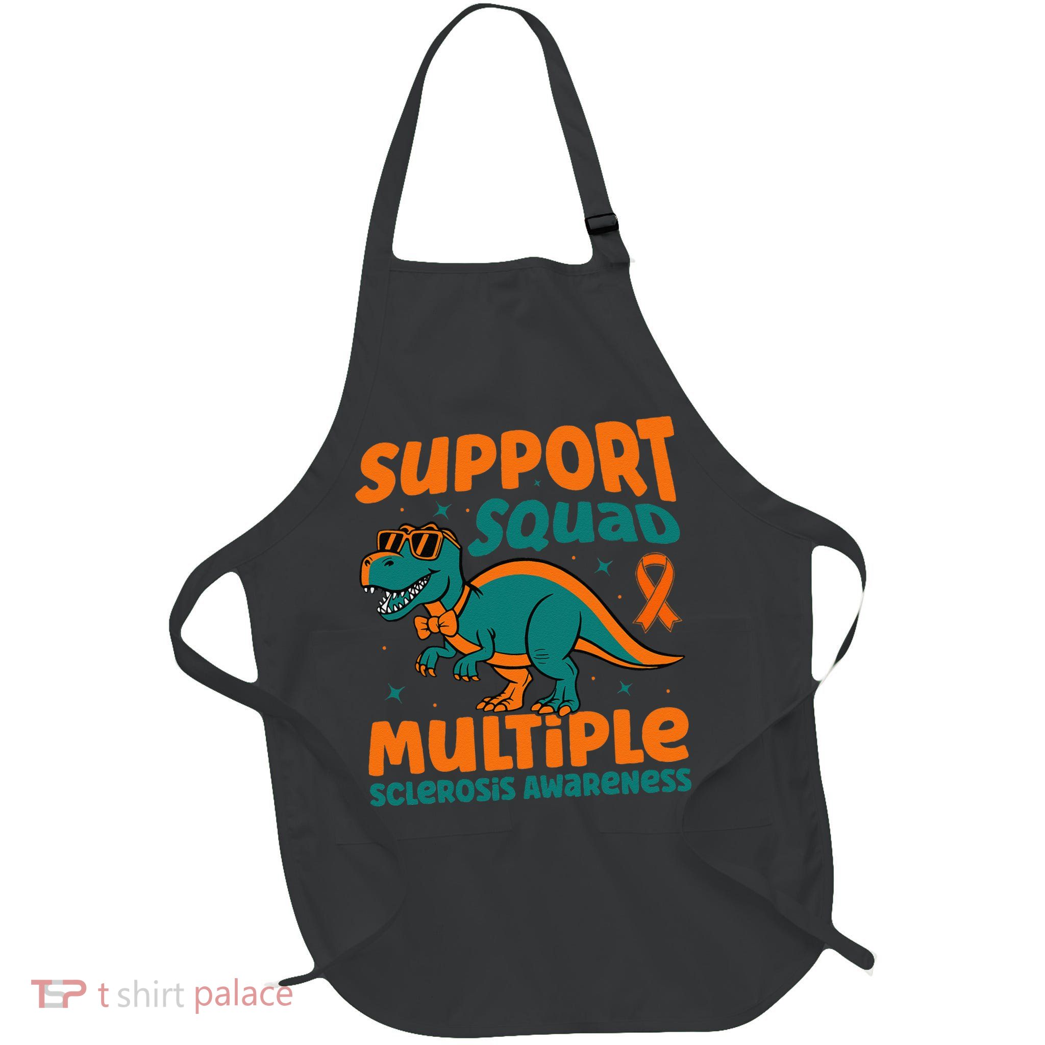 Support Squad Multiple Sclerosis Awareness Full-Length Apron With Pockets