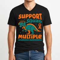 Support Squad Multiple Sclerosis Awareness V-Neck T-Shirt