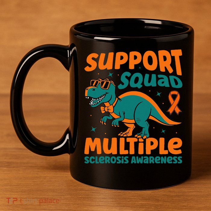 Support Squad Multiple Sclerosis Awareness 11oz C Handle Ceramic Mug