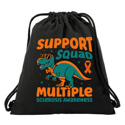 Support Squad Multiple Sclerosis Awareness Drawstring Bag
