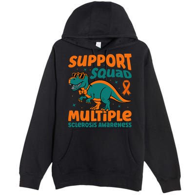 Support Squad Multiple Sclerosis Awareness Premium Pullover Hoodie