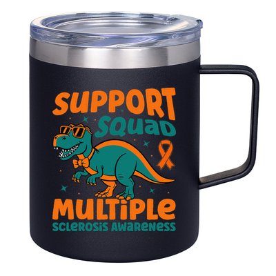 Support Squad Multiple Sclerosis Awareness 12oz Stainless Steel Coffee Mug