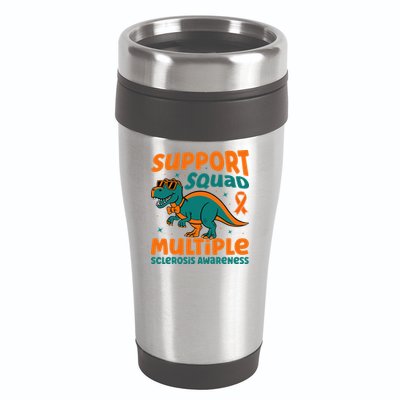 Support Squad Multiple Sclerosis Awareness 16oz Travel Tumbler