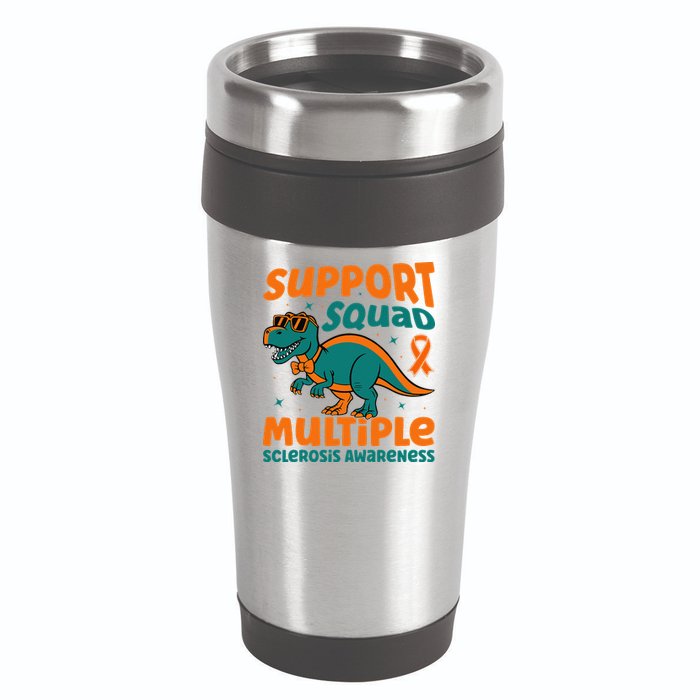Support Squad Multiple Sclerosis Awareness 16oz Travel Tumbler