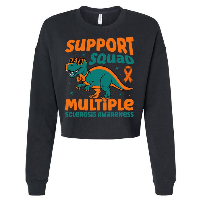 Support Squad Multiple Sclerosis Awareness Cropped Pullover Crew