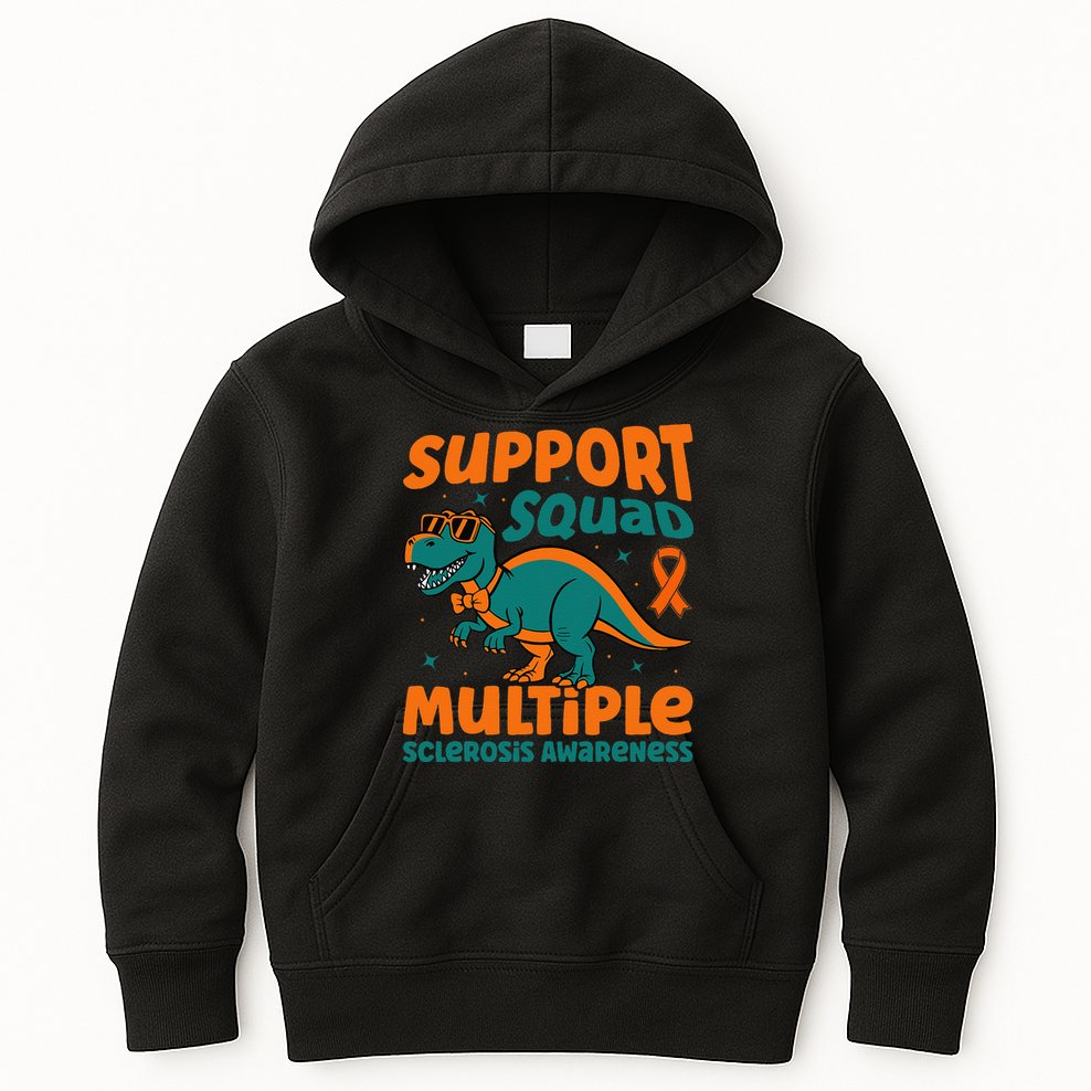Support Squad Multiple Sclerosis Awareness Kids Hoodie