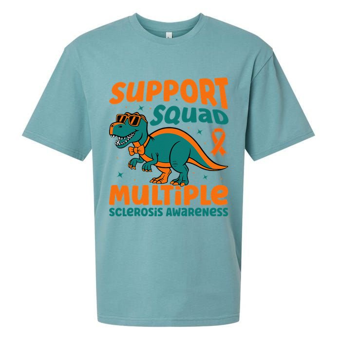 Support Squad Multiple Sclerosis Awareness Sueded Cloud Jersey T-Shirt