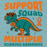 Support Squad Multiple Sclerosis Awareness Sueded Cloud Jersey T-Shirt