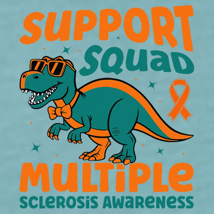 Support Squad Multiple Sclerosis Awareness Sueded Cloud Jersey T-Shirt