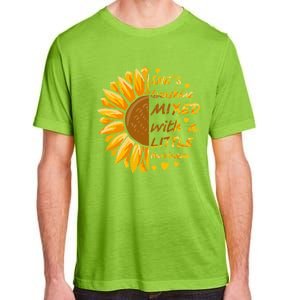 She's Sunshine Mixed With A Littles Hurricane Sunflower Cool Gift Adult ChromaSoft Performance T-Shirt