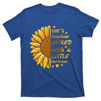 She's Sunshine Mixed With A Littles Hurricane Sunflower Cool Gift T-Shirt