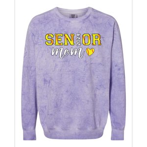 Senior Softball Mom Shirts Class Of 2024 Senior Mama Colorblast Crewneck Sweatshirt