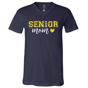 Senior Softball Mom Shirts Class Of 2024 Senior Mama V-Neck T-Shirt