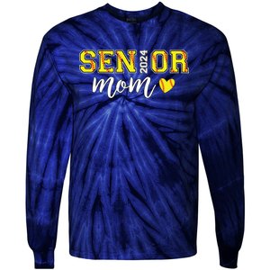 Senior Softball Mom Shirts Class Of 2024 Senior Mama Tie-Dye Long Sleeve Shirt