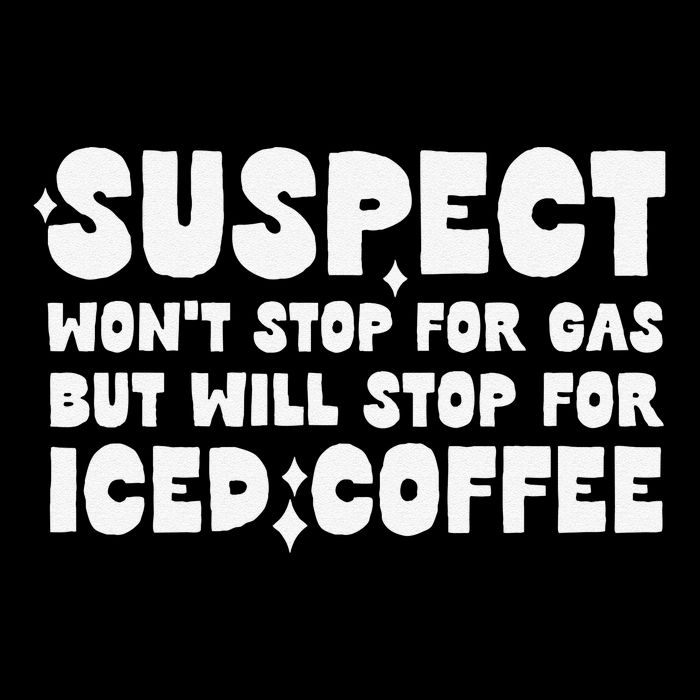Suspect Social Media Trend Iced Coffee Lover Not Gas Joke Bucket Hat