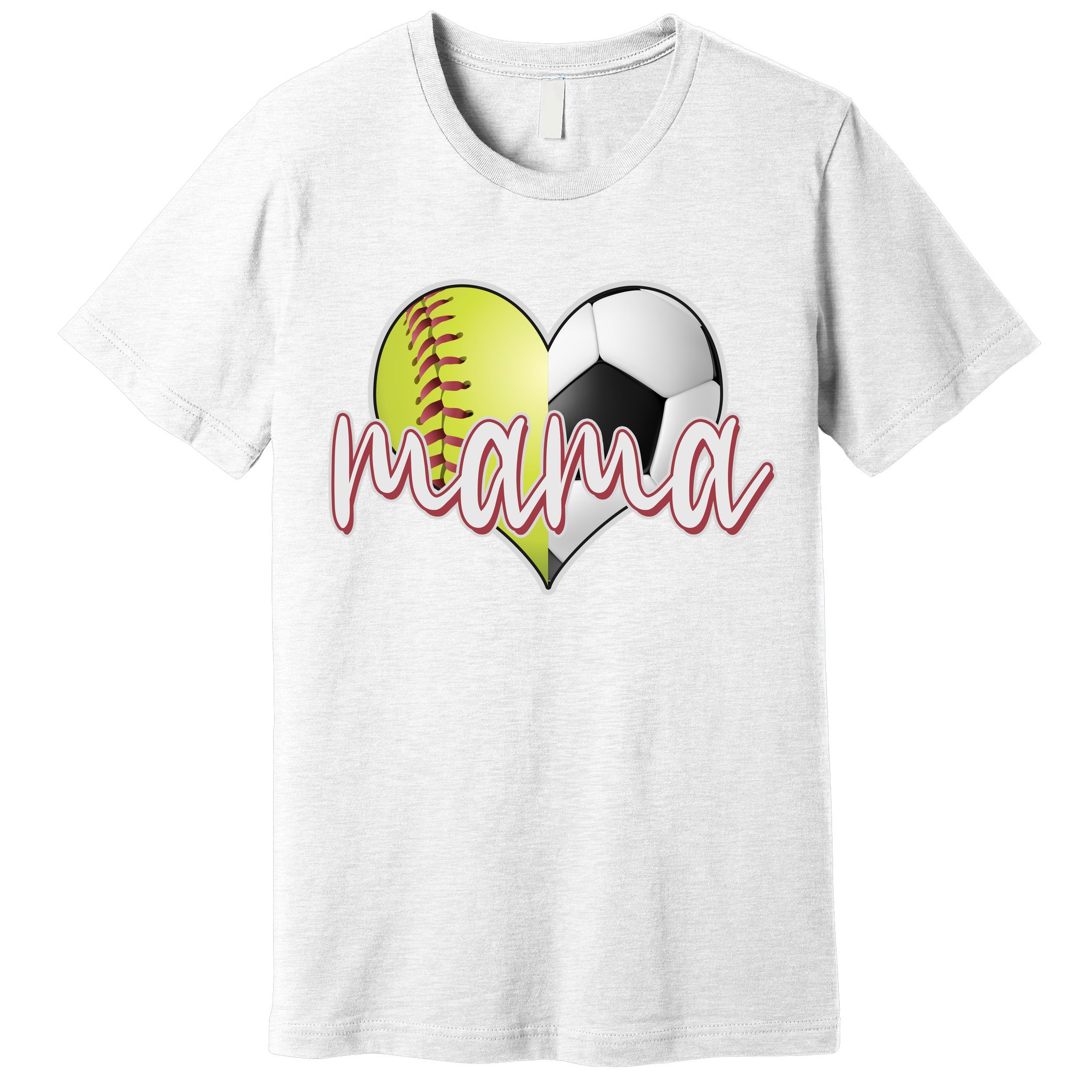 Softball Soccer Mama Sports Fan Premium T-Shirt