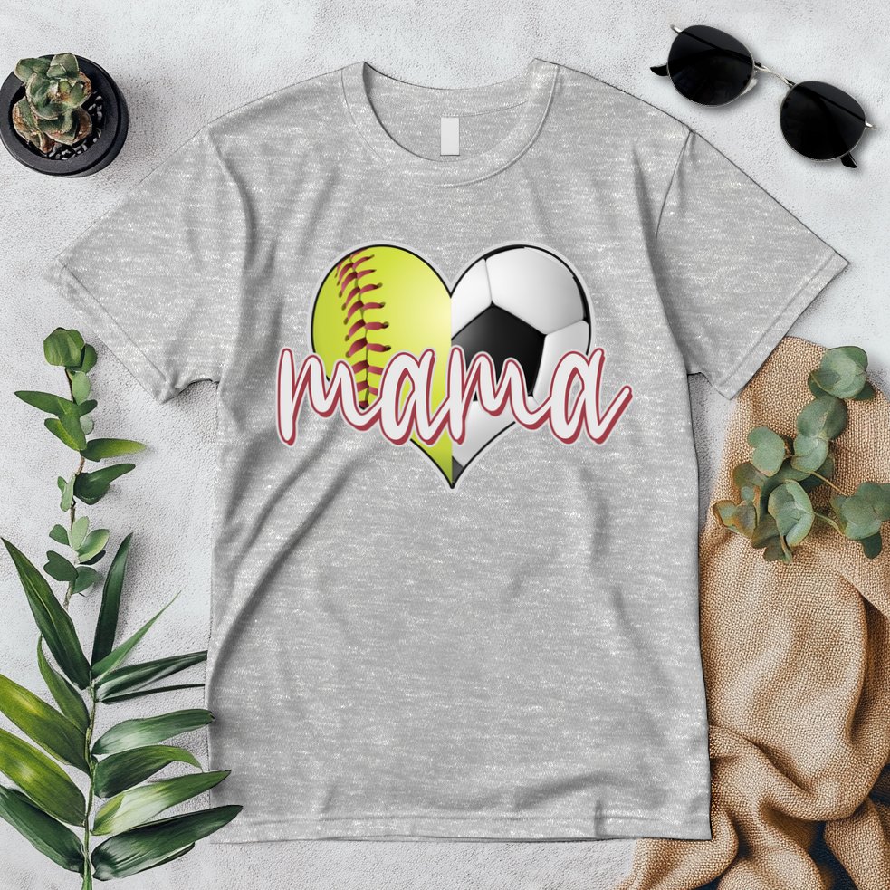 Softball Soccer Mama Sports Fan Premium T-Shirt