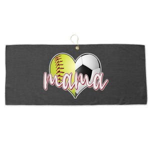 Softball Soccer Mama Sports Fan Large Microfiber Waffle Golf Towel