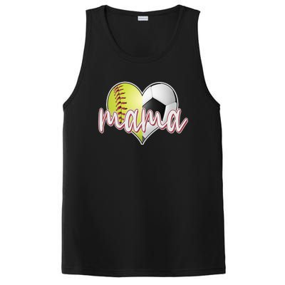 Softball Soccer Mama Sports Fan PosiCharge Competitor Tank