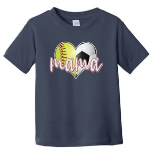 Softball Soccer Mama Sports Fan Toddler T-Shirt