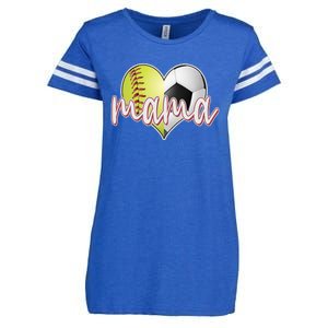 Softball Soccer Mama Sports Fan Enza Ladies Jersey Football T-Shirt