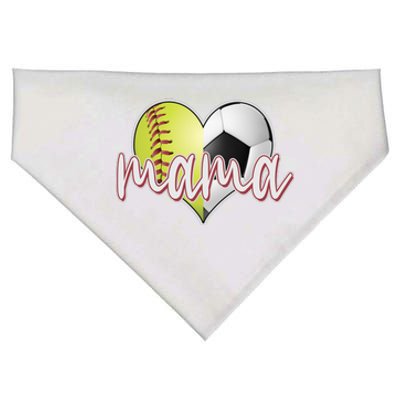 Softball Soccer Mama Sports Fan USA-Made Doggie Bandana