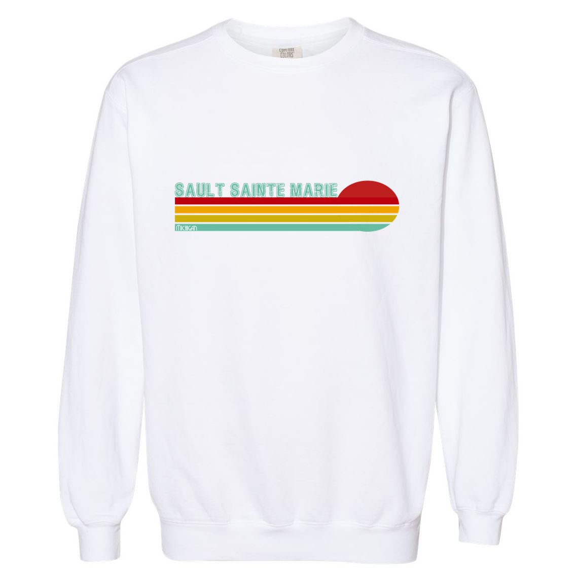 Sault Sainte Marie Michigan Garment-Dyed Sweatshirt