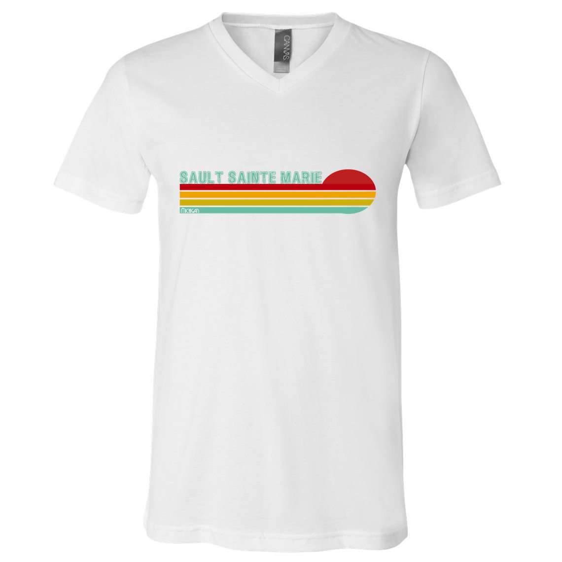 Sault Sainte Marie Michigan V-Neck T-Shirt