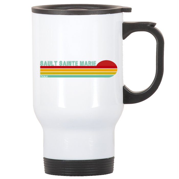 Sault Sainte Marie Michigan Stainless Steel Travel Mug