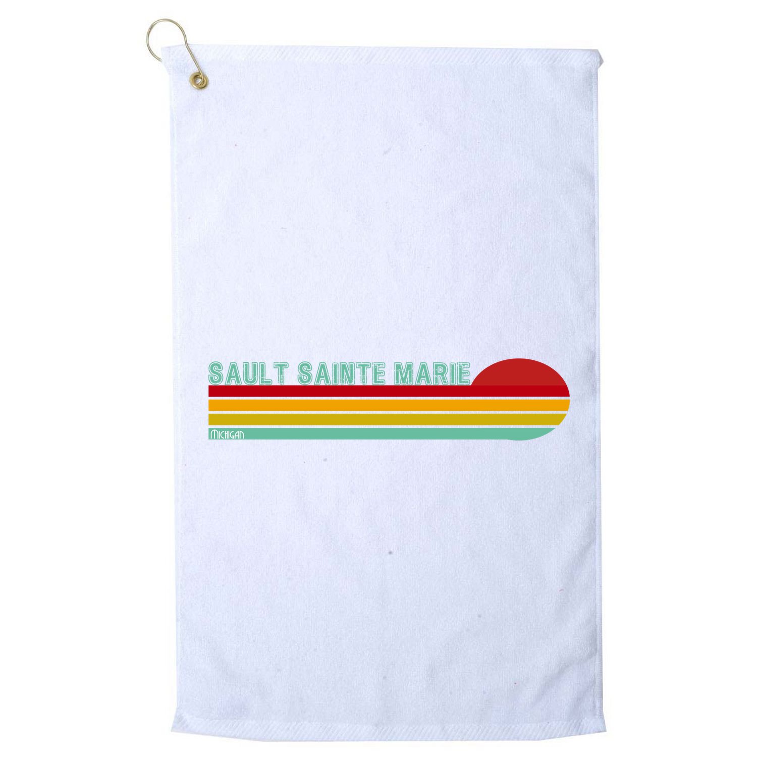 Sault Sainte Marie Michigan Golf Towel