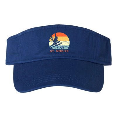 Ski St Moritz Switzerland Vintage Snow Skiing Vacation Gift Visor