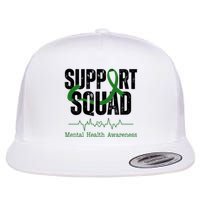 Support Squad Mental Health Awareness Heartbeat Ribbon Flatbill Hat