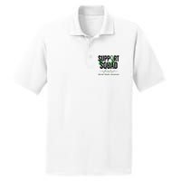 Support Squad Mental Health Awareness Heartbeat Ribbon PosiCharge RacerMesh Polo