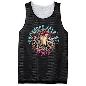 Somebody Save Me Country Music Retro Cowgirl Western Mesh Reversible Basketball Jersey Tank