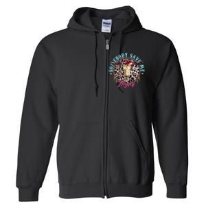 Somebody Save Me Country Music Retro Cowgirl Western Full Zip Hoodie