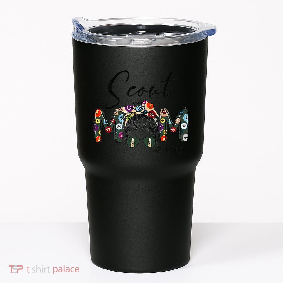 Scouting Scout Mom Life Messy Bun Hair MotherS Day Tumbler