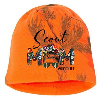 Scouting Scout Mom Life Messy Bun Hair MotherS Day Kati - Camo Knit Beanie