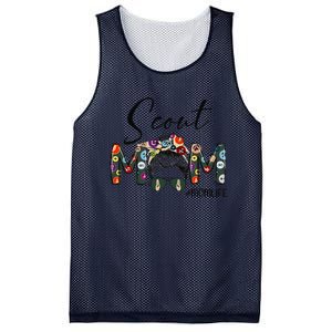 Scouting Scout Mom Life Messy Bun Hair MotherS Day Mesh Reversible Basketball Jersey Tank