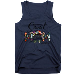 Scouting Scout Mom Life Messy Bun Hair MotherS Day Tank Top