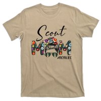 Scouting Scout Mom Life Messy Bun Hair MotherS Day T-Shirt