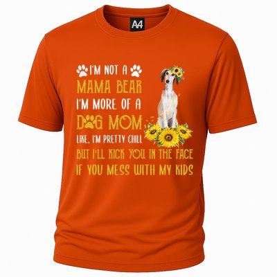 Sunflower Saluki Mom Mothers Day Dog Mom Gift Cooling Performance Crew T-Shirt