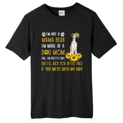 Sunflower Saluki Mom Mothers Day Dog Mom Gift Tall Fusion ChromaSoft Performance T-Shirt