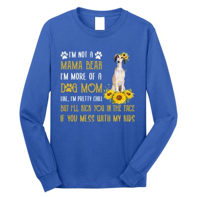 Sunflower Saluki Mom Mothers Day Dog Mom Gift Long Sleeve Shirt