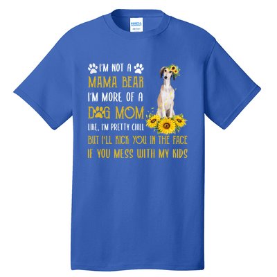 Sunflower Saluki Mom Mothers Day Dog Mom Gift Tall T-Shirt