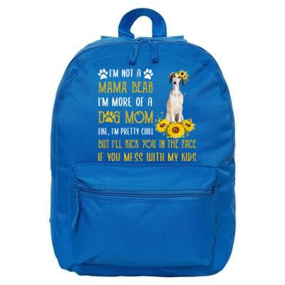 Sunflower Saluki Mom Mothers Day Dog Mom Gift 16 in Basic Backpack